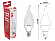 Avide LED Candle Flame E14 6W WW 3000K izz